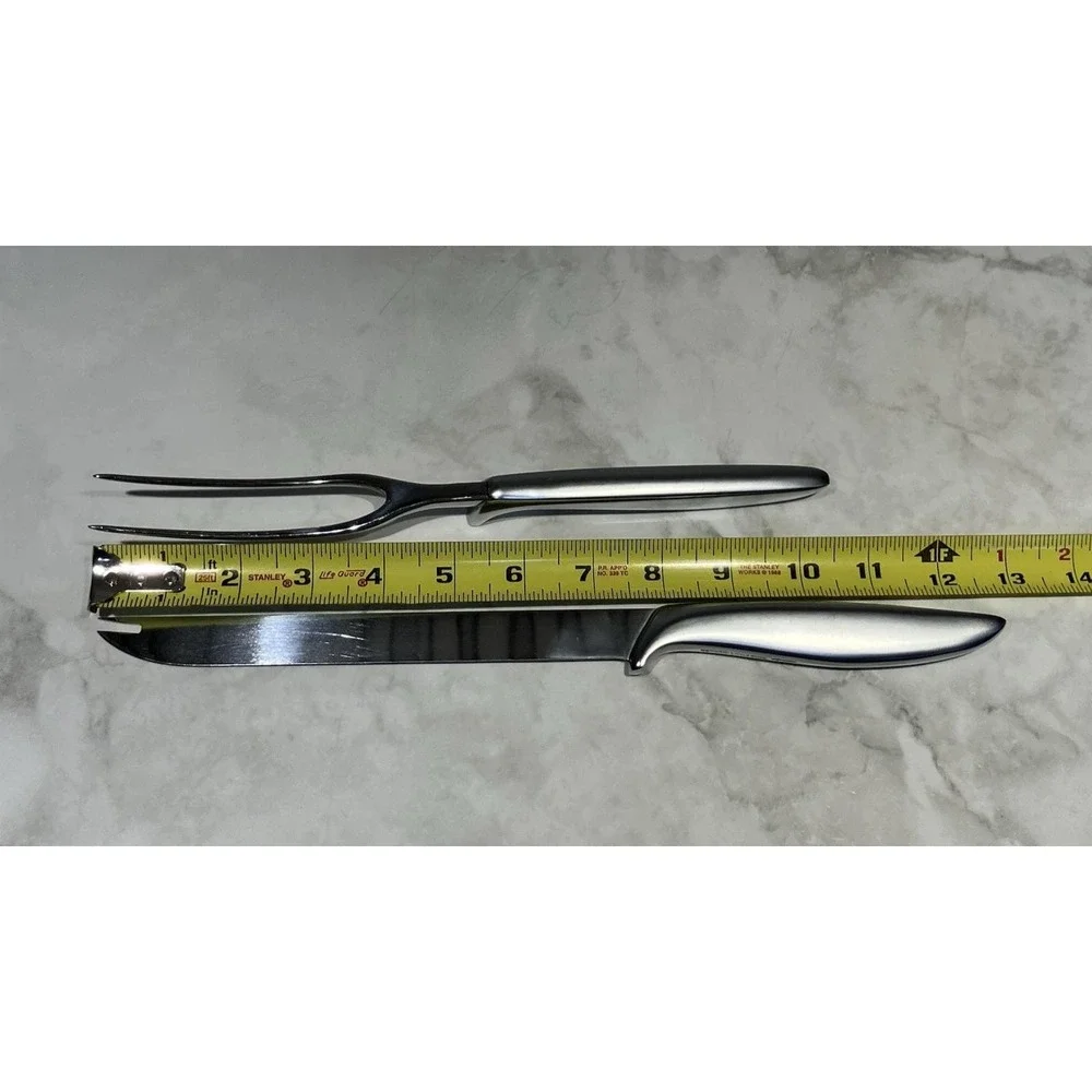 2-Piece Carving Set Fork Knife Gerber Legendary Blades with Box Vintage